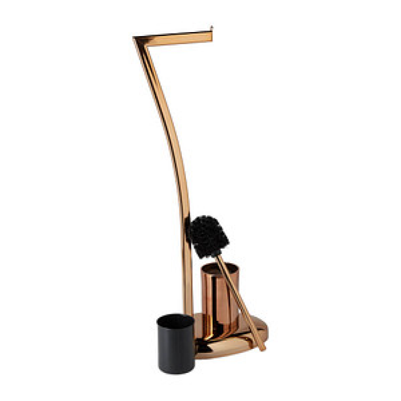 relaxdays WC-Garnitur kupfer Metall, 1 St. – Bild 1 von 6