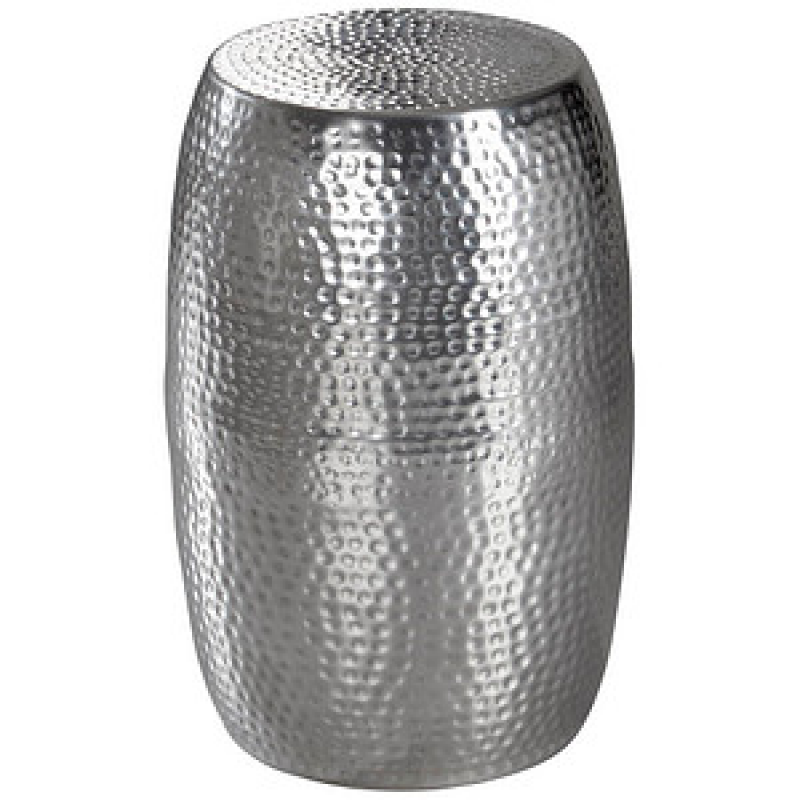 WOHNLING Beistelltisch rund Aluminium silber 30,0 x 30,0 x 49,5 cm, 1 St. – Bild 1 von 6