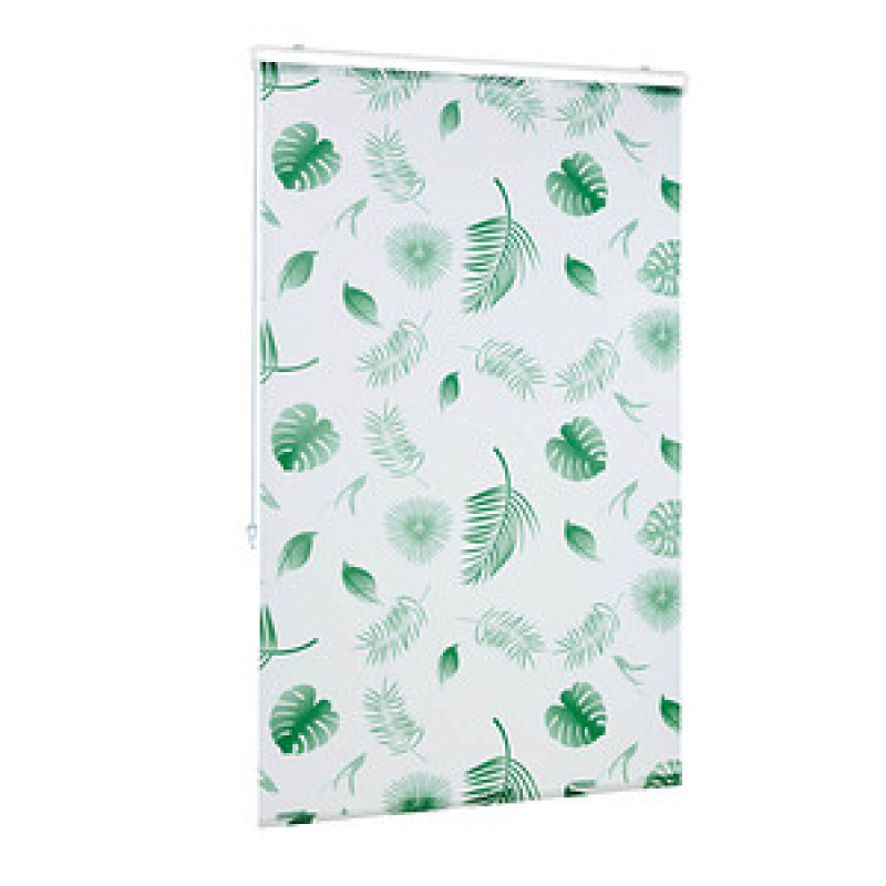 relaxdays Duschrollo Blätter 100,0 x 240,0 cm – Bild 1 von 10