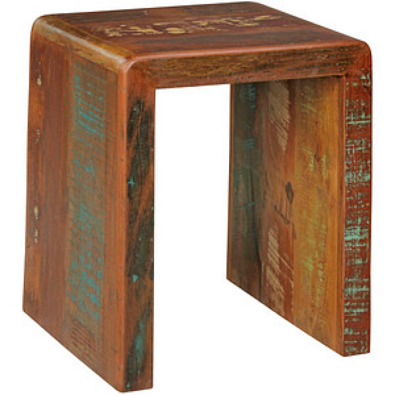 WOHNLING Beistelltisch rechteckig Massivholz braun 45,0 x 40,0 x 55,0 cm, 1 St. – Bild 1 von 7