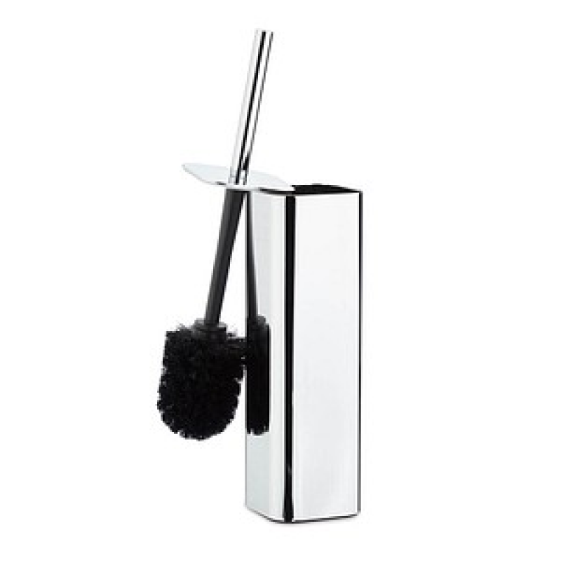 relaxdays WC-Garnitur silber/schwarz Metall, 1 St. – Bild 1 von 9