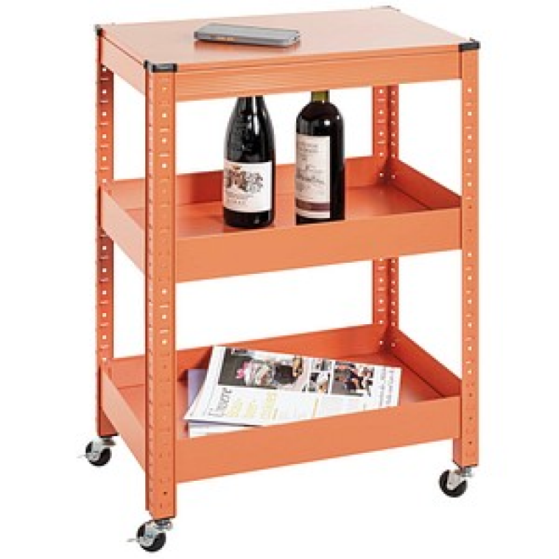 HAKU Möbel Servierwagen orange 50,0 x 32,0 x 75,0 cm – Bild 1 von 6