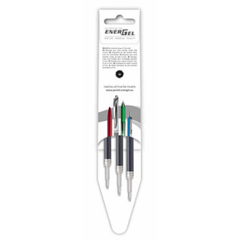 Pentel EnerGel Gelschreiberminen schwarz 0,35 mm 3 St. – Bild 1 von 4