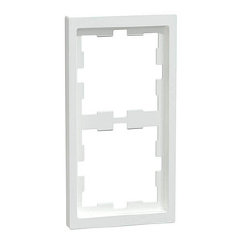 MERTEN 2-fach Steckdosenrahmen weiß 15,2 x 8,1 cm, 1 St.