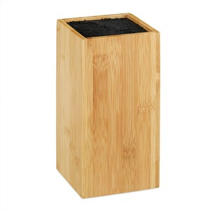 relaxdays Messerblock braun, 1 St. – Bild 1 von 9