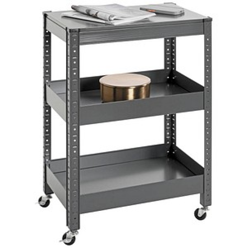 HAKU Möbel Servierwagen grau 50,0 x 32,0 x 75,0 cm – Bild 1 von 6