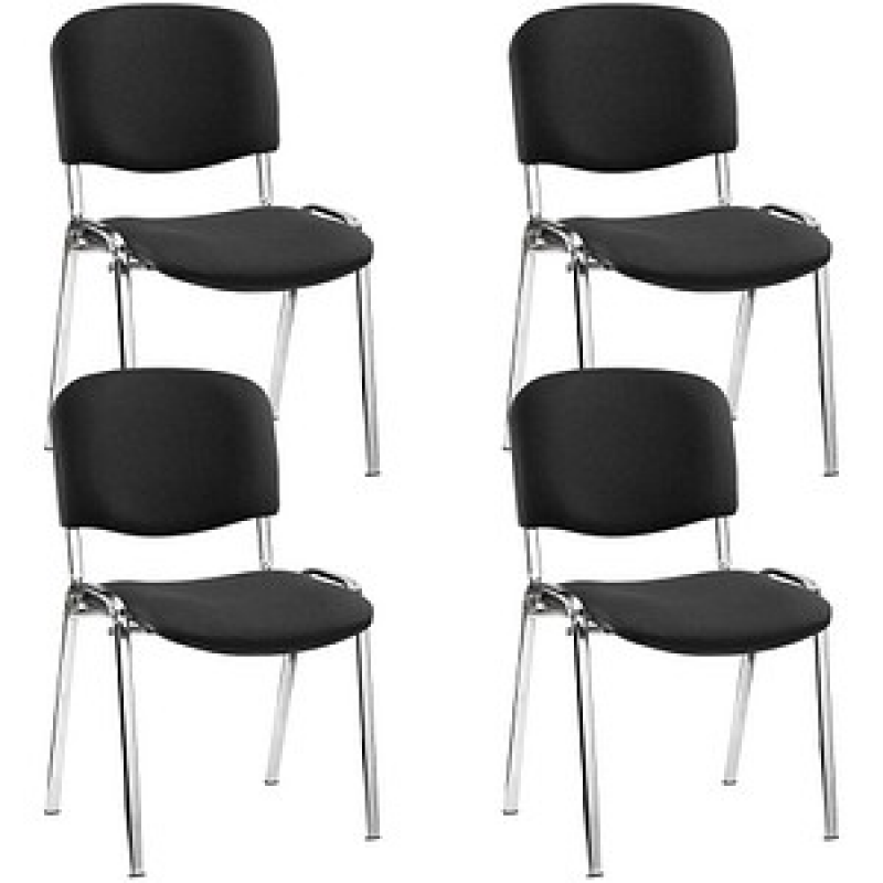 Nowy Styl Besucherstühle Iso ISO CR 1.3 C11 schwarz Stoff, 4 St. – Bild 1 von 3