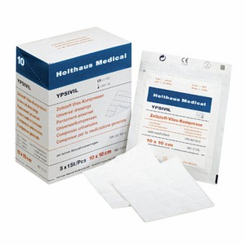 Holthaus Medical Kompressen YPSIVIL 17230 weiß 10,0 x 10,0 cm, 5 St. – Bild 1 von 3