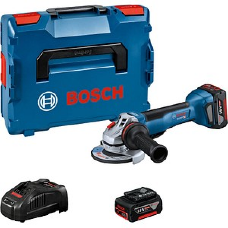 AKTION: BOSCH Professional GWS 18V-10 P Akku-Winkelschleifer-Set 18,0 V, mit 2 Akkus mit Prämie nach Registrierung – Bild 1 von 2