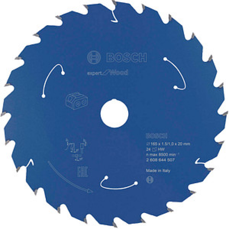 BOSCH EXPERT for Wood Kreissägeblatt 165,0 mm, 24 Zähne, 1 St. – Bild 1 von 2
