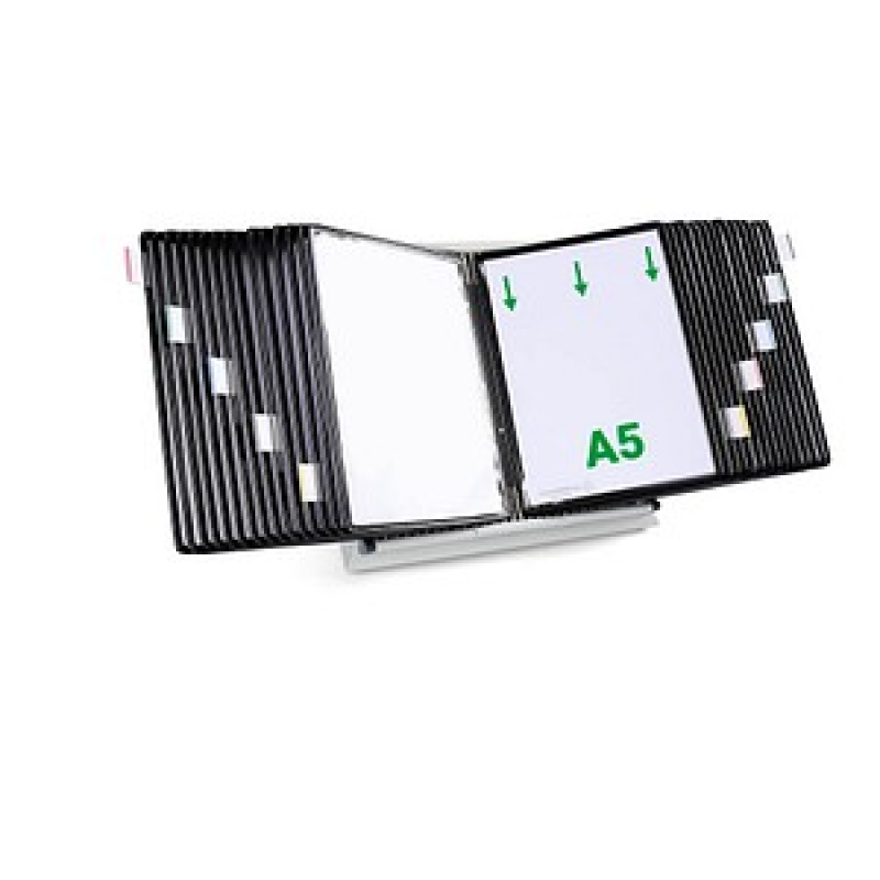 tarifold Sichttafelsystem 435307 DIN A5 schwarz mit 30 St. Sichttafeln, 1 St.
