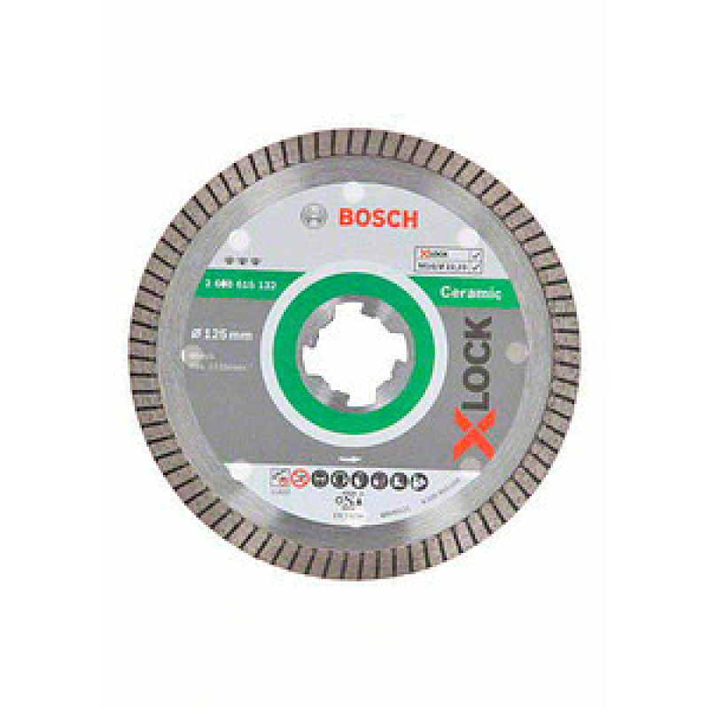 AKTION: BOSCH Diamant-Trennscheibe X-LOCK Best for Ceramic Extra Clean Turbo, 1 St. mit Prämie nach Registrierung – Bild 1 von 5