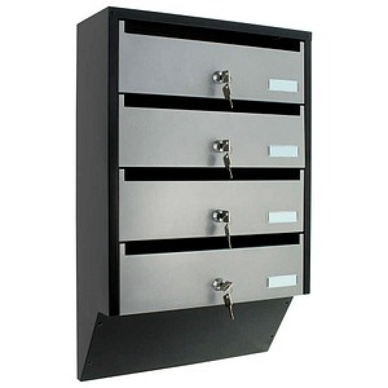 ROTTNER Briefkasten Depot T06209 silber, schwarz – Bild 1 von 6