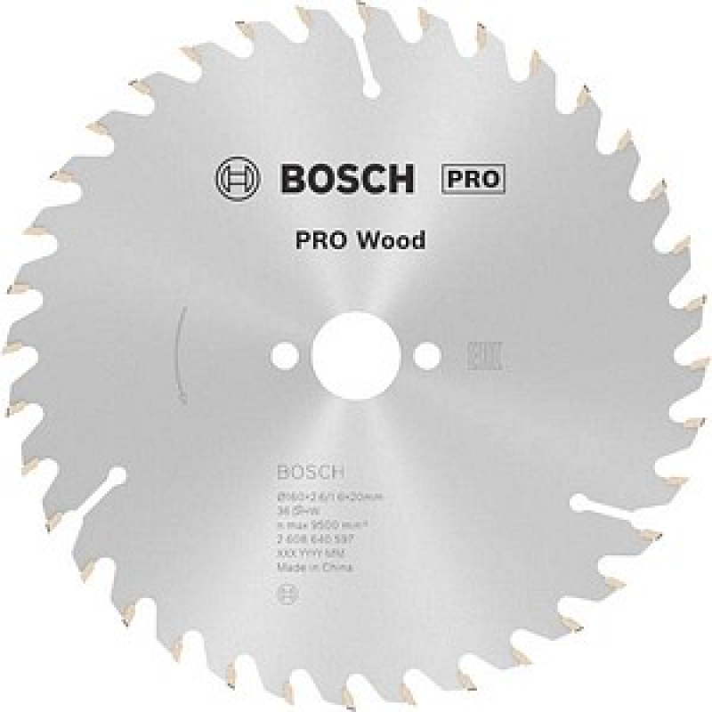 AKTION: BOSCH PRO Wood Kreissägeblatt 160,0 mm, 36 Zähne, 1 St. mit Prämie nach Registrierung – Bild 1 von 11