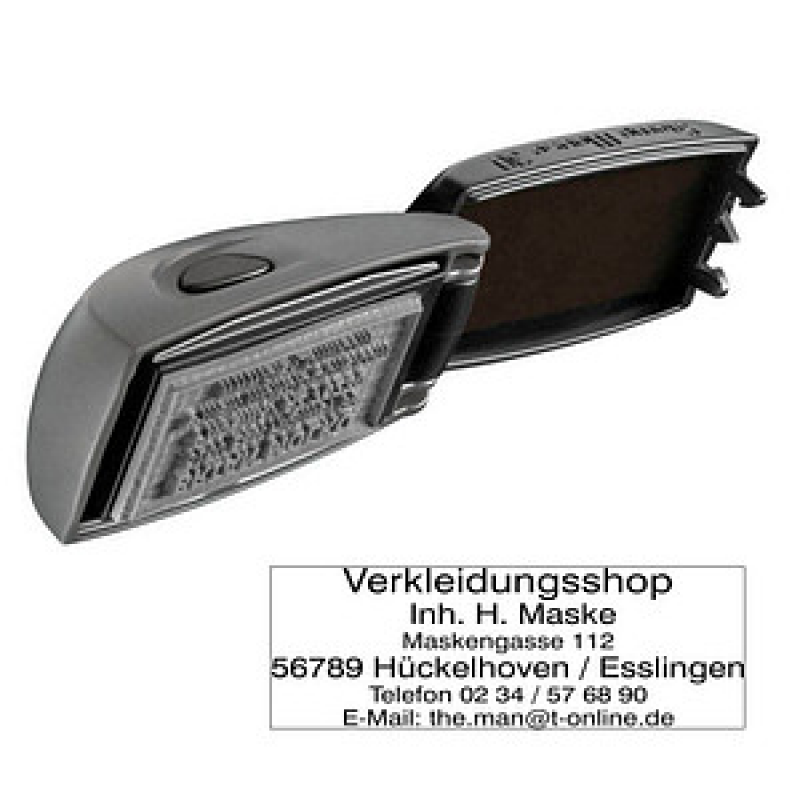 COLOP Textstempel, individualisierbar EOS Stamp Mouse 30 selbstfärbend blau, schwarz, rot ohne Logo, 1 St. – Bild 1 von 7