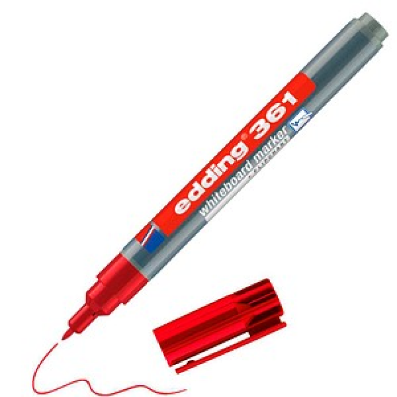 edding 361 Whiteboard-Marker rot 1,0 mm, 1 St. – Bild 1 von 6