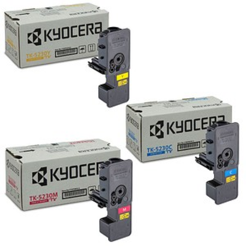 KYOCERA TK-5230C/M/Y cyan, magenta, gelb Toner, 3er-Set – Bild 1 von 10