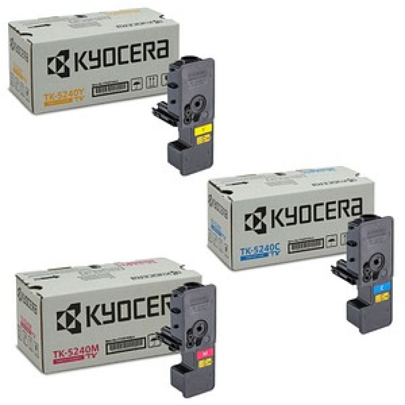 KYOCERA TK-5240C/M/Y cyan, magenta, gelb Toner, 3er-Set – Bild 1 von 10