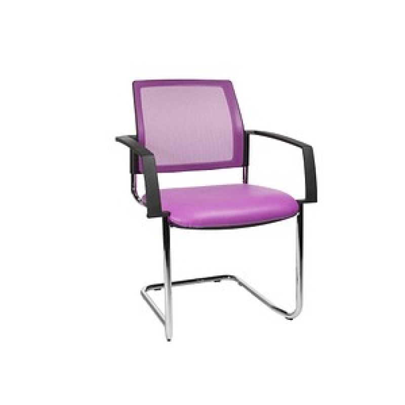Topstar Besucherstühle BtoB 20 BB490A S07 lila Stoff, 2 St. – Bild 1 von 5