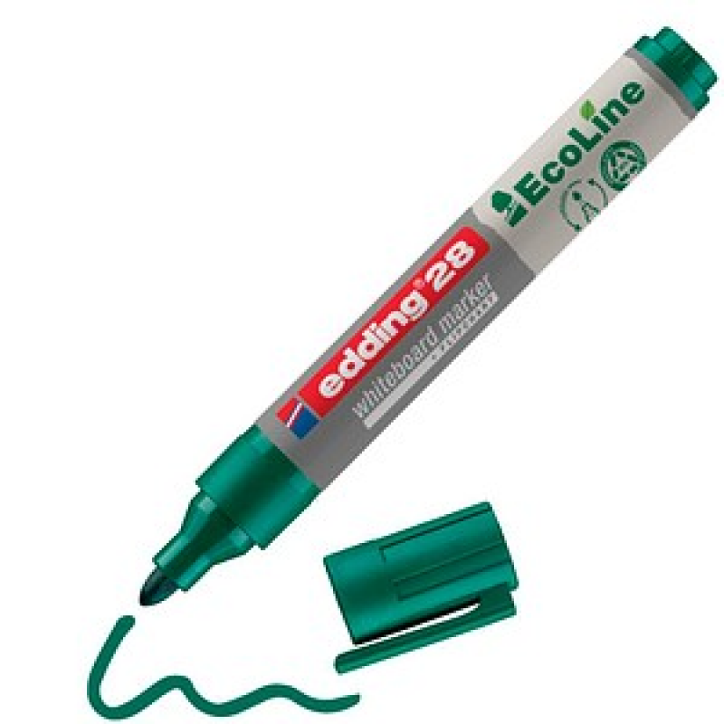 edding 28 Whiteboard-Marker grün 1,5 - 3,0 mm, 1 St. – Bild 1 von 4