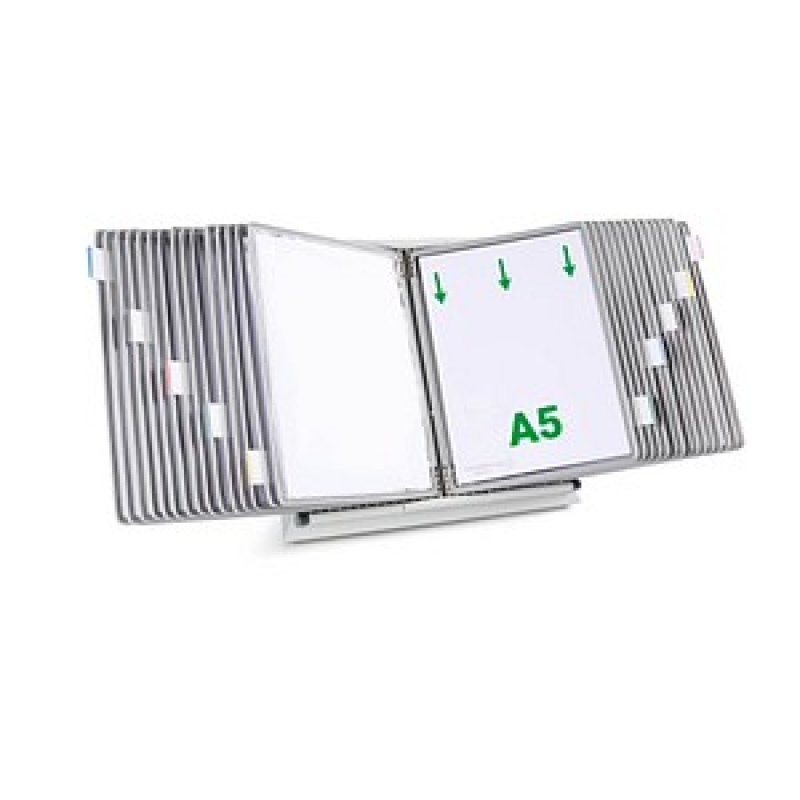 tarifold Sichttafelsystem 435300 DIN A5 grau mit 30 St. Sichttafeln, 1 St.