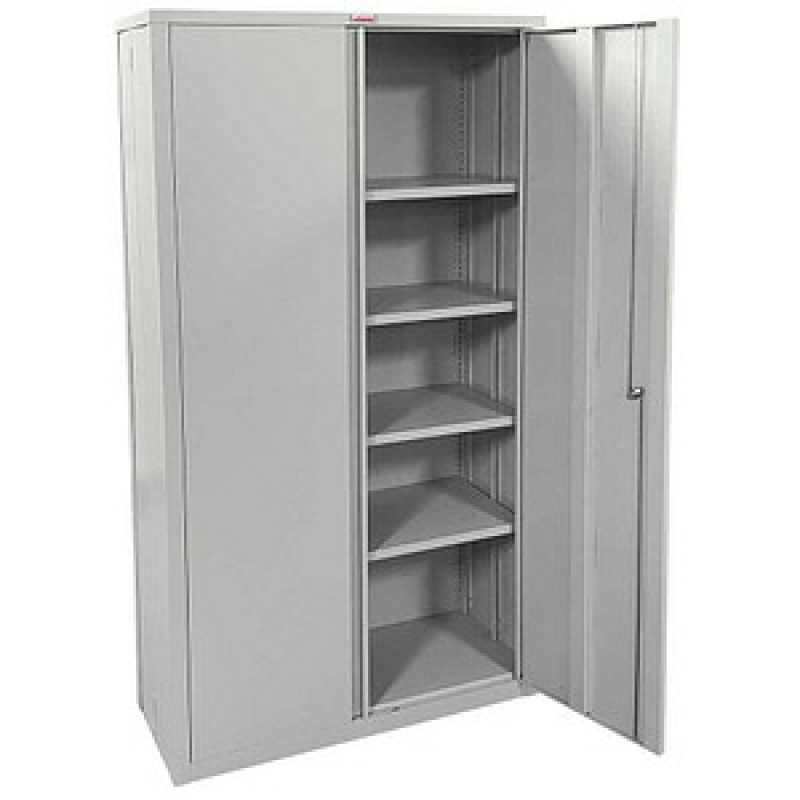 phoenix Stahlschrank SCF1891GGK grau 4 Fachböden 91,5 x 37,0 x 183,0 cm, zerlegt, faltbar, 1 St. – Bild 1 von 11