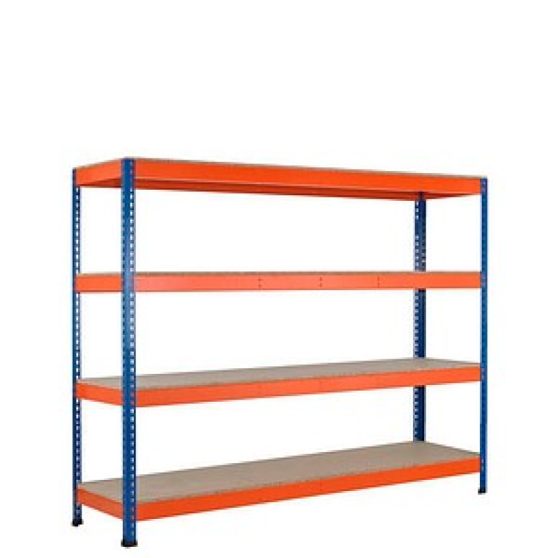 SCHULTE Schwerlast-Weitspannregal Z1 18271-N blau/orange 214,6 x 62,1 x 198,1 cm – Bild 1 von 2