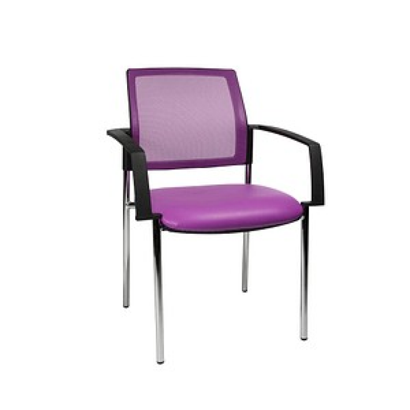 Topstar Besucherstühle BtoB 10 BB290A S07 lila Stoff, 2 St. – Bild 1 von 4