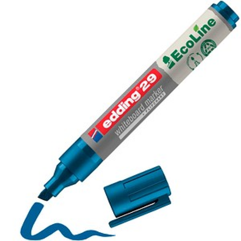 edding 29 EcoLine Whiteboard-Marker blau 1,0 - 5,0 mm, 1 St. – Bild 1 von 4