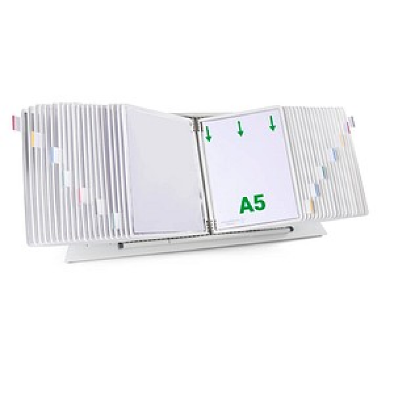tarifold Sichttafelsystem 435402 DIN A5 weiß mit 40 St. Sichttafeln, 1 St.