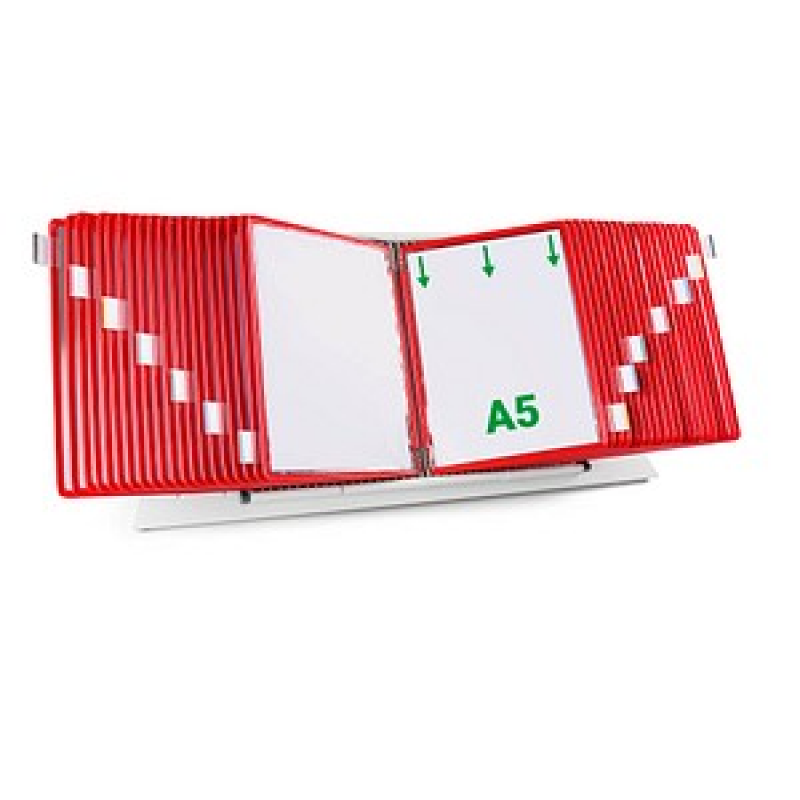 tarifold Sichttafelsystem 435403 DIN A5 rot mit 40 St. Sichttafeln, 1 St.