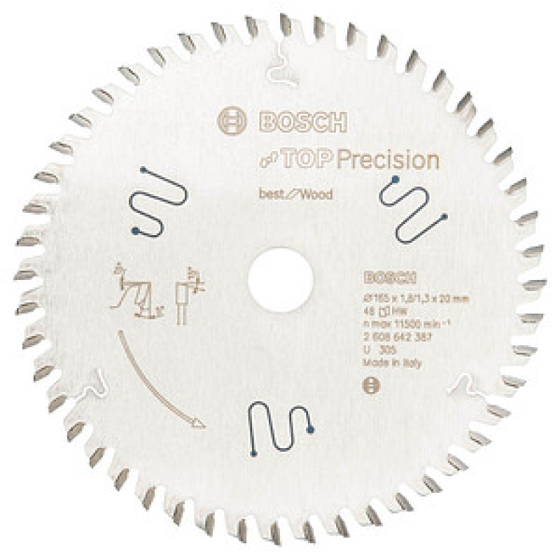BOSCH Best for Multi Material Kreissägeblatt 165,0 mm, 56 Zähne, 1 St. – Bild 1 von 2