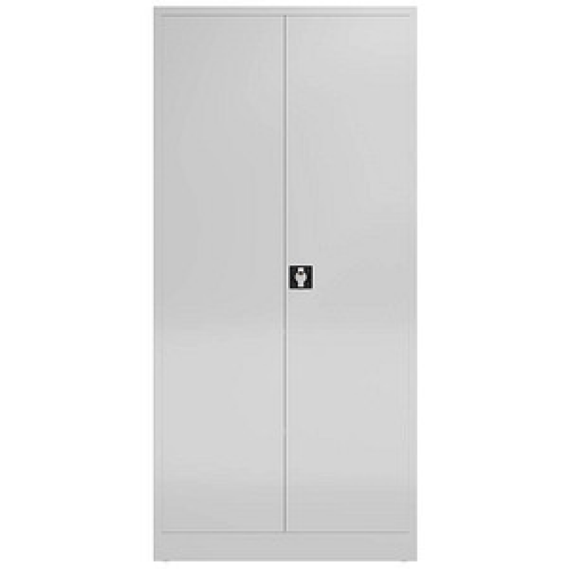 ClassiX Putzmittelschrank X-545540 lichtgrau 4 Fachböden 92,0 x 42,0 x 194,5 cm, aufgebaut, 1 St.