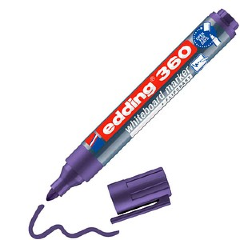 edding 360 Whiteboard-Marker violett 1,5 - 3,0 mm, 1 St. – Bild 1 von 5