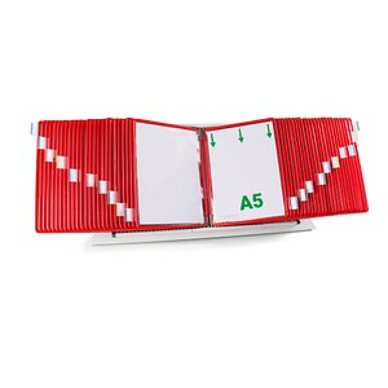 tarifold Sichttafelsystem 435503 DIN A5 rot mit 50 St. Sichttafeln, 1 St.