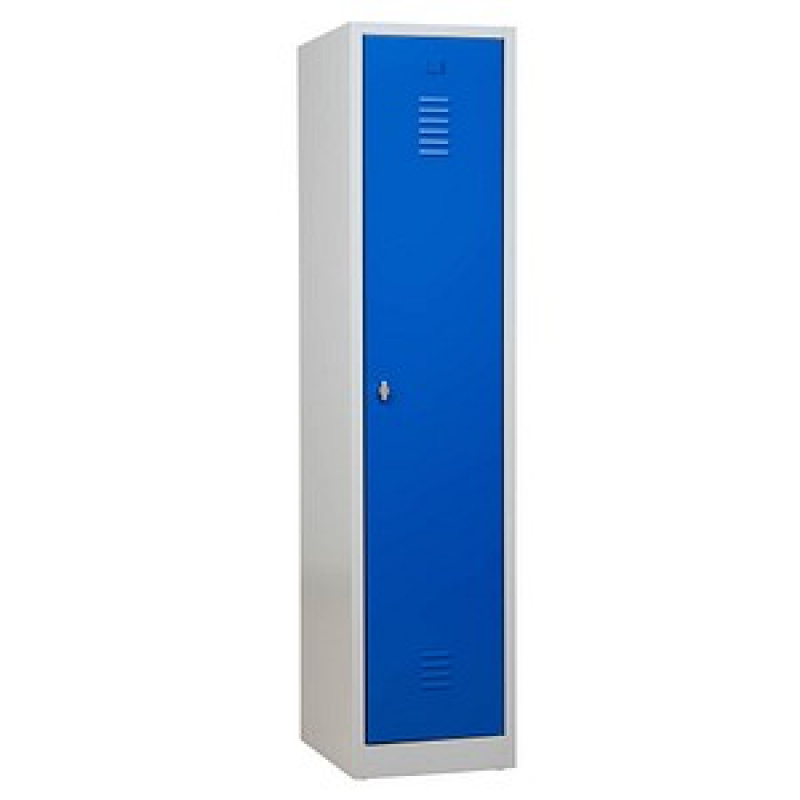 Gürkan Spind lichtgrau, enzianblau 104956, 1 Schließfach 40,0 x 50,0 x 180,0 cm – Bild 1 von 5