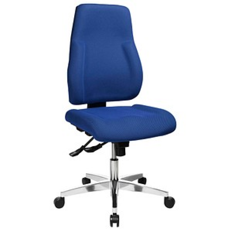 Topstar Bürostuhl Point 91, PI99GBC6 Stoff blau, Gestell alu – Bild 1 von 11