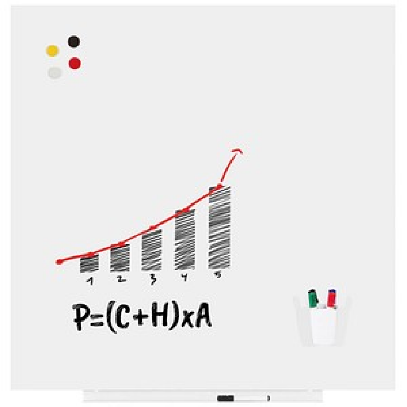rocada Whiteboard PRO Skin 100,0 x 100,0 cm weiß spezialbeschichteter Stahl – Bild 1 von 3