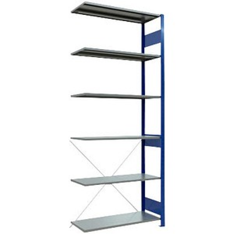 SCHULTE Anbauregal MULTIplus 150 12646-B enzianblau 100,0 x 40,0 x 250,0 cm – Bild 1 von 3