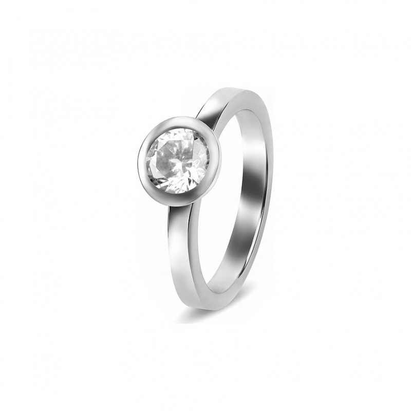 JETTE Damenring SOLITAIRE 86505355 925er Silber rhodiniert – Bild 1 von 3