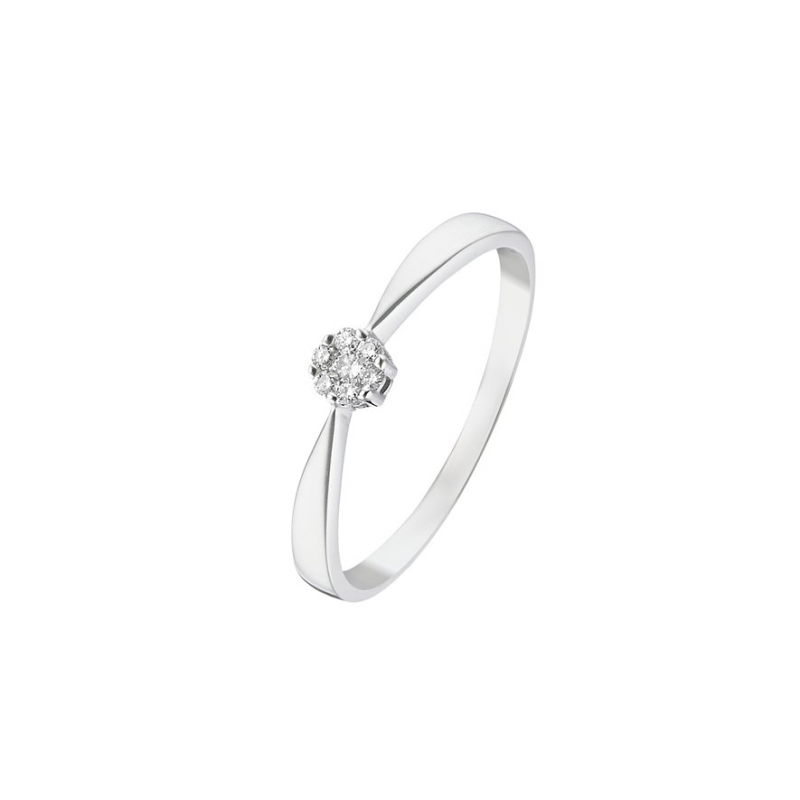 Valeria Damenring 87381609 375er Weißgold – Bild 1 von 3