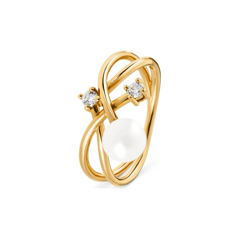 YAMOKO Damenring 87773957 585er Gelbgold – Bild 1 von 2