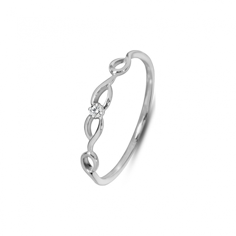 Valeria Damenring 88055691 375er Weißgold – Bild 1 von 2