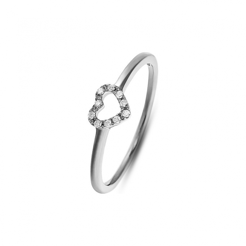 Valeria Damenring 88075501 375er Weißgold – Bild 1 von 2