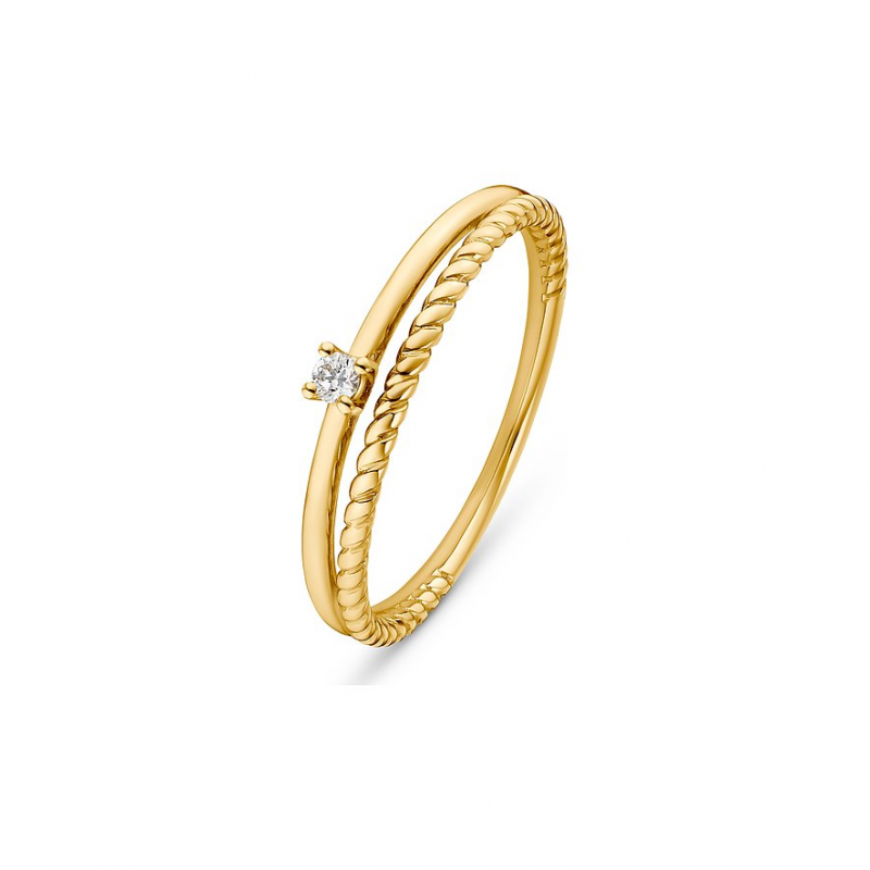 Valeria Damenring 88307755 375er Gelbgold – Bild 1 von 2
