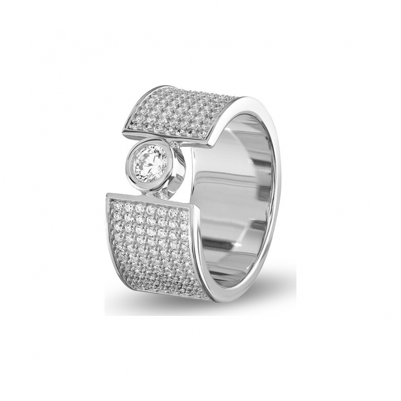 JETTE Damenring CASCADE 88312171 925er Silber – Bild 1 von 3