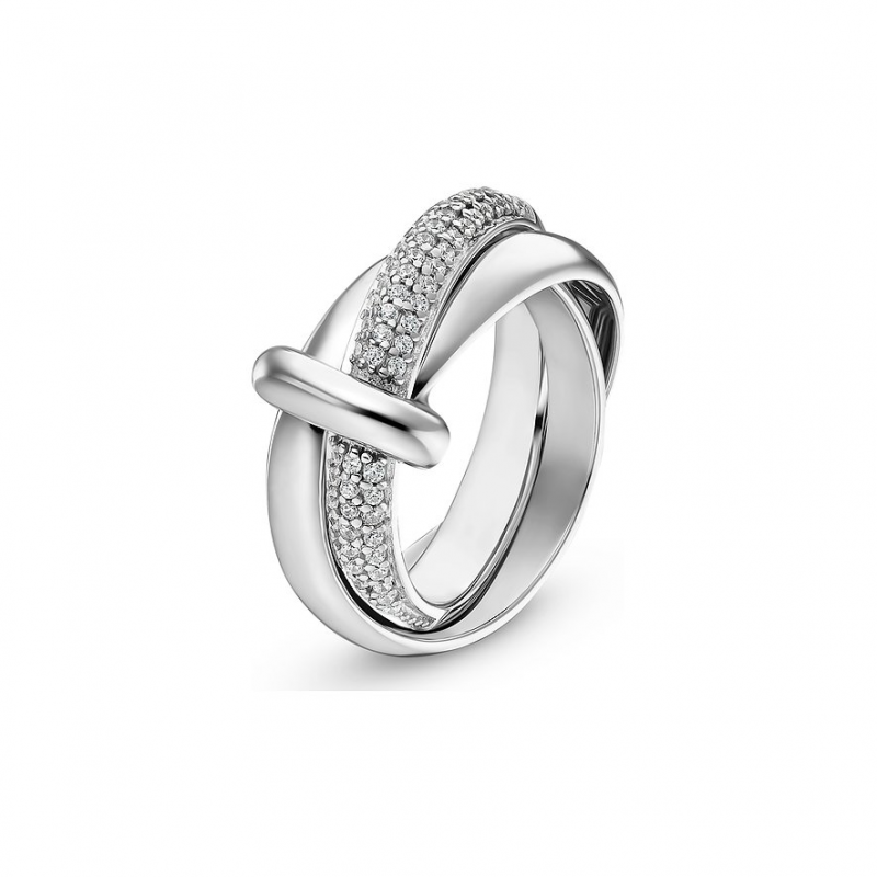 JETTE Damenring SWING 2.0 88336119 925er Silber – Bild 1 von 2