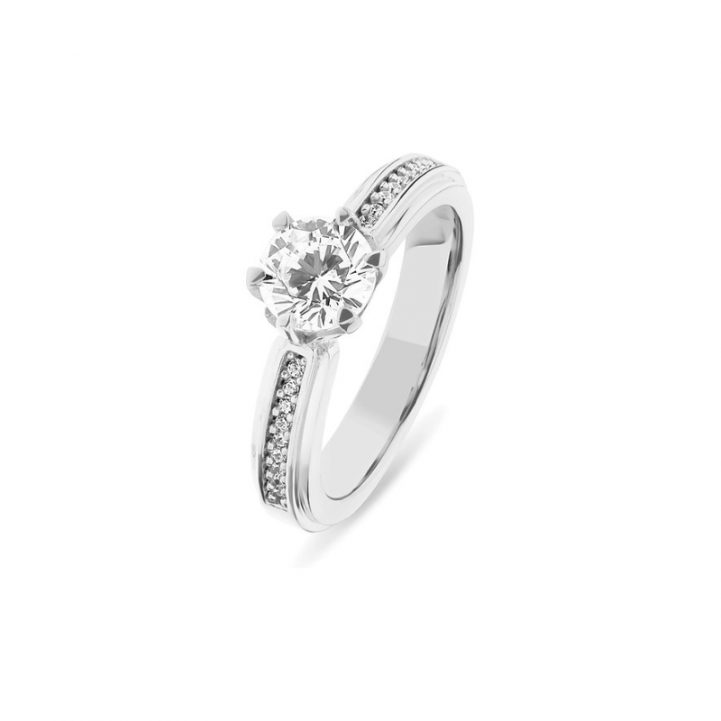JETTE Damenring DIAMOND 88601041 925er Silber – Bild 1 von 3