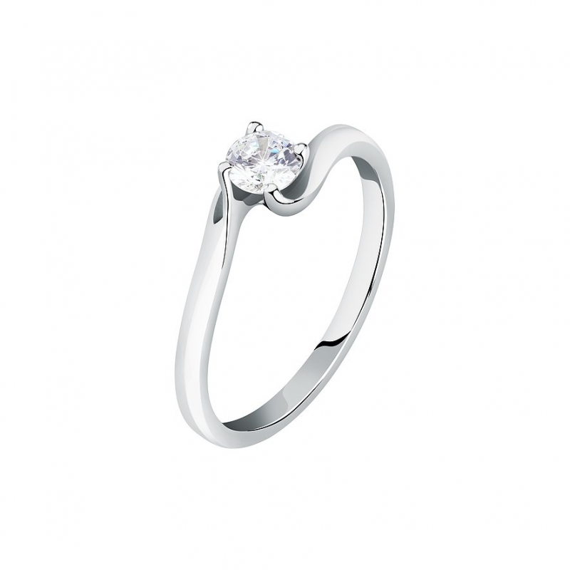 Live Diamond Damenring LDW030179016I 375er Weißgold, recycelt