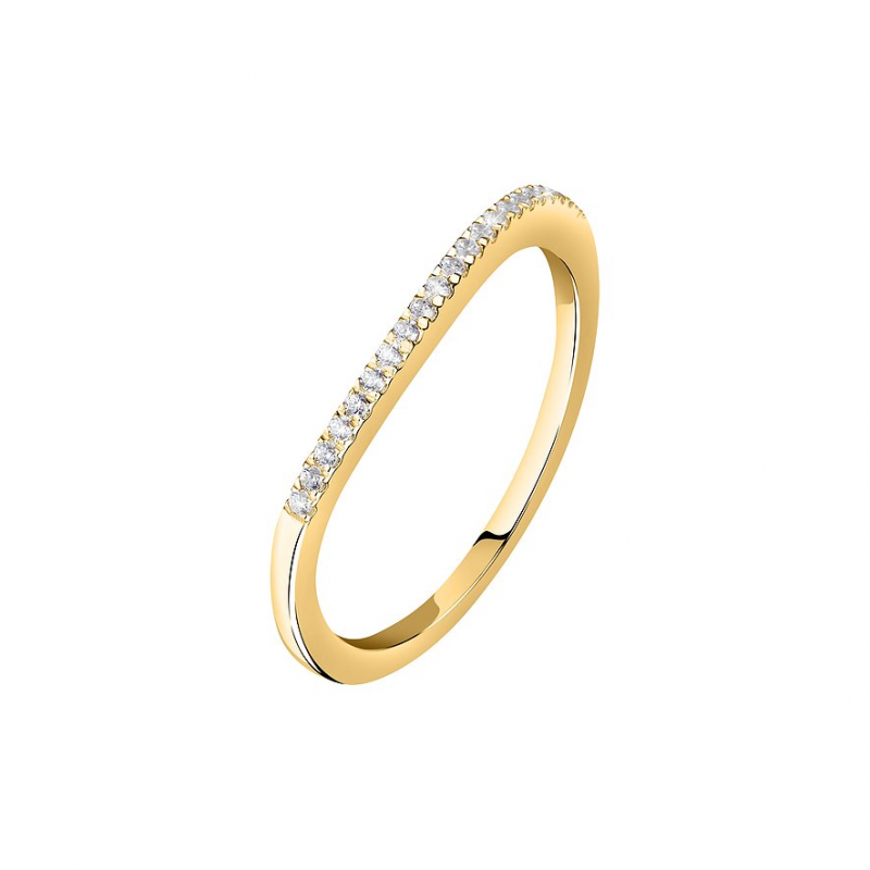 Live Diamond Damenring LDY011111016 375er Gelbgold, recycelt – Bild 1 von 3